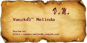 Vaszkó Melinda névjegykártya
